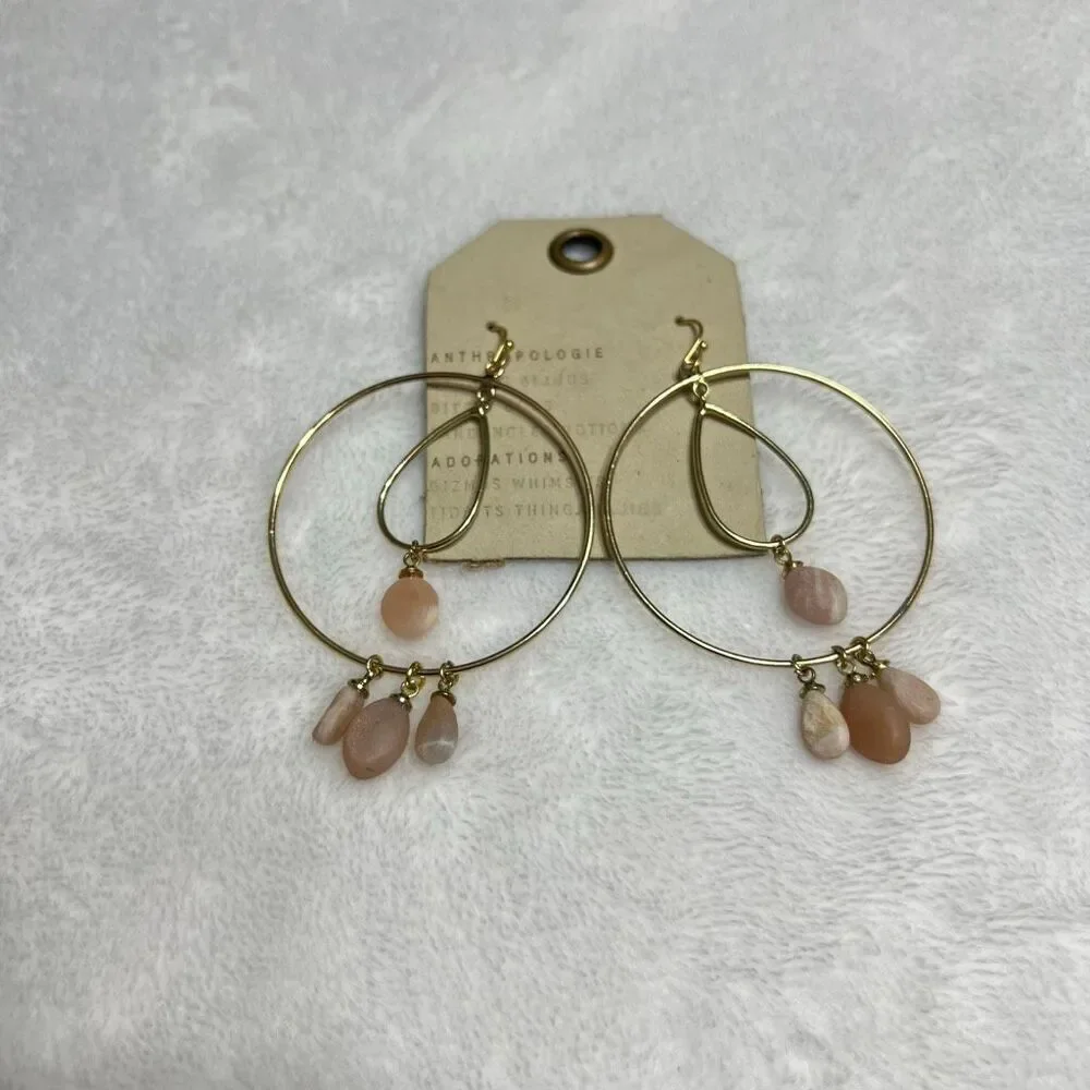 Anthropologie Seaside Hoop Earrings NEW